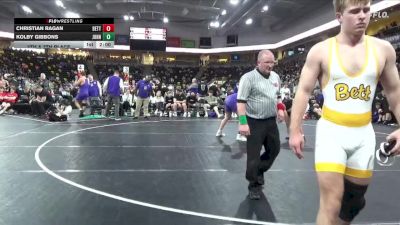 215 lbs 5th & 7th Place - Kolby Gibbons, Johnston vs Christian Ragan, Bettendorf