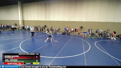 140 lbs Round 3 - Joel Magana, Jackson Hole Wrestling Club vs Ayden Hunter, 208 Spartans