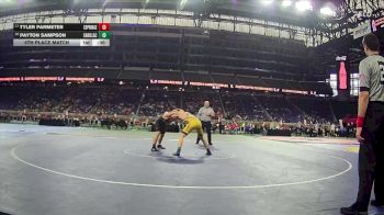 D2-157 lbs 5th Place Match - Tyler Parmeter, Cedar Springs vs Payton Sampson, Cadillac