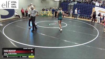 105 lbs. Champ. Round 2 - Kya Aubuchon, DeSoto vs Kate Newsom, Central (Park Hills)