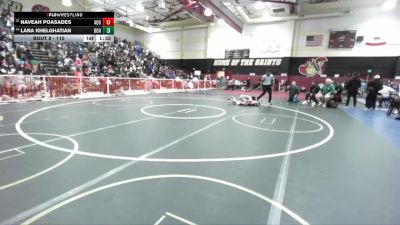 110 lbs Champ. Round 1 - Naveah Poasades, Aquinas vs Lana Khelghatian, Bonita