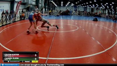 120 lbs Rd# 3 12:00pm Friday - Camden Olson, POWA vs Colton Kueter, Iowa Black