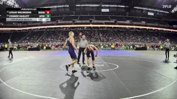 D1-126 lbs 7th Place Match - Logan Welmerink, Rockford HS vs Conner Haslett, Lapeer HS
