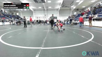 64 lbs 3rd Place - Oaklee Landers, Elgin Wrestling vs Myles Huddleston, Chickasha Youth Wrestling