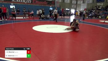 113 lbs Semifinal - Ashton Besmer, Buchanan vs Elijah Valencia, Merced