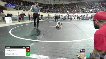 37 lbs Round Of 16 - Canton Cargill, Cache Wrestling Club vs Greyson Summitt, Newkirk Takedown Club