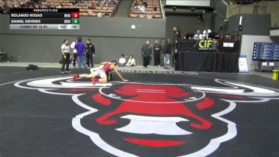 177 lbs Consi Of 16 #1 - Rolando Rosas, Mira Monte vs Daniel DeVries, Arroyo Grande