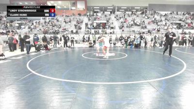 130 lbs Semis - Lindy Strowbridge, Reality Sports Wrestling Club vs Claire Hume, Whatcom Wrestling Academy
