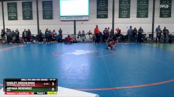 77-77 lbs Round 2 - Hadley Aeschliman, Metamora Kids Wrestling Club vs Aryana Resendez, RWC