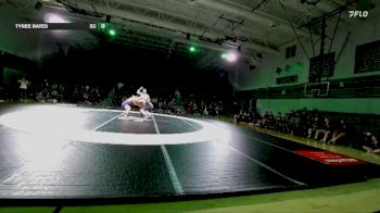 215 lbs Finals (2 Team) - Tyree Bates, Southlake Carroll vs Noah Damron, Keller Timber Creek