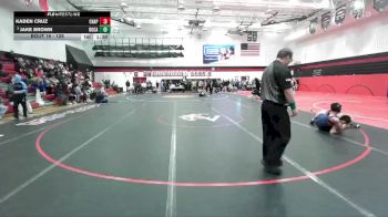 126 lbs Round 1 - Jake Brown, Rock Canyon vs Kaden Cruz, Chaparral