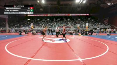 4A-138 lbs Champ. Round 1 - Dennis Thornock, Riverton vs Lance Johnson, Natrona County