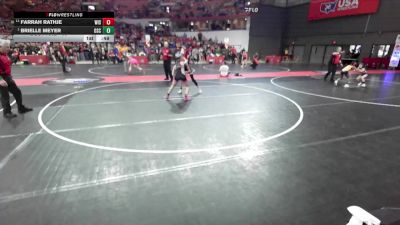 95 lbs 1st Place Match - Brielle Meyer, Osceola vs Farrah Rathje, Wisconsin