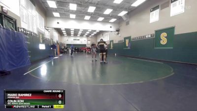157 lbs Champ. Round 2 - Mario Ramirez, Mission Bay vs Colin Koh, Del Norte (San Diego)