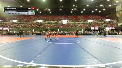 81 lbs Champ. Round 2 - Cole Berger, Buzzsaw Wrestling Club vs Aiden Morris, Fort Benton