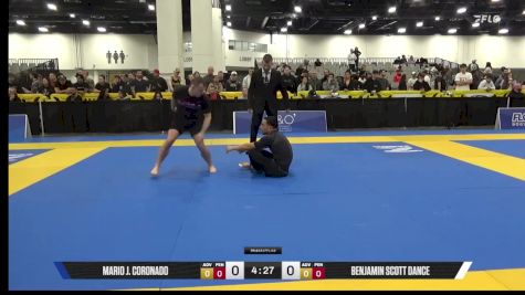 Benjamin Scott Dance vs Mario J. Coronado 2025 World IBJJF Jiu-Jitsu No-Gi Championship