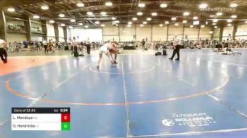 160 lbs Consi Of 32 #2 - Luis Mendoza, WA vs Owen Hendricks, SC