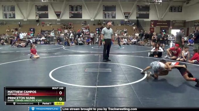 64 lbs Round 4 - Matthew Campos, Red Wave Wrestling vs Princeton Nunn ...