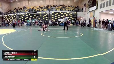 175 lbs Quarterfinal - Ayden Meade, MANCHESTER vs Josh Lyons, NORTH ROYALTON