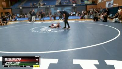 32-37 lbs Round 4 - Dominick Patino, Morgan Wrestling Club vs Lennon Hardey, Bonneville Wrestling