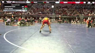 3A-144 lbs Quarterfinal - Sevastian Soto, Carlisle vs Ryan Young, Indianola