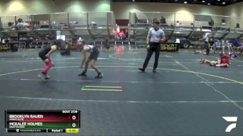 76 lbs Round 4 - McKalee Holmes, Unattached vs Brooklyn Rauen, Force Elite