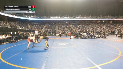 3A 126 lbs 3rd Place Match - Gabriel Jones, East Surry High School vs Edgar Vasquez, Trinity High School