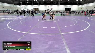 130 lbs Cons. Round 4 - Mia Bruns, Sand Springs vs Tatiana Dennis, Oak Park