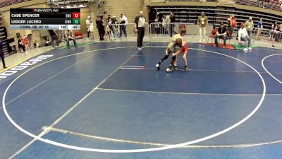 70 lbs Cons. Rd Of 16 - Ledger Lucero, Iron County Wrestling Academy vs Cade Spencer, Delta Wrestling Club
