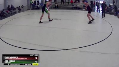 129 lbs Semifinal - Evan Warner, Bennington High School Wrestling vs Ace Hobbs, Nebraska