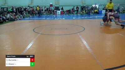 S-150 lbs Semifinal - Cameron Burnside, KY vs Carter Shank, OH