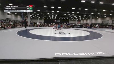 126 lbs 1st Place Match - Xavier Luna, Ironhawk Wrestling Academy vs Kasin Noordyk, Ringers Wrestling Club