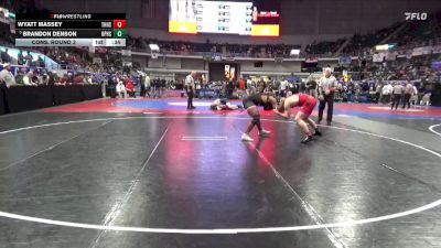 7A 190 lbs Cons. Round 3 - Brandon Denson, Opelika Hs vs Wyatt Massey, Thompson HS