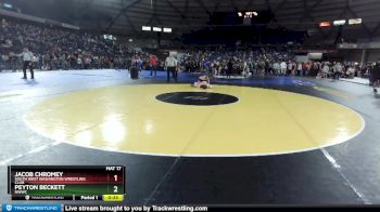 125 lbs Champ. Round 2 - Jacob Chromey, South West Washington Wrestling Club vs Peyton Beckett, NWWC