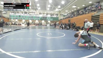 126 lbs Champ. Round 3 - Zander Rogers, Walnut vs Noah Steele, Saint Augustine