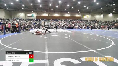 67 lbs Round Of 16 - Joseph Cervantes, Dethrone vs Bronson Webster, South Tahoe High School