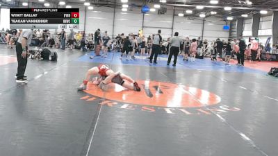 76 lbs Round 5 (4pm Saturday) - Teagan Vanbebber, Rough House W.C. vs Wyatt Ballay, Backyard Brawlers