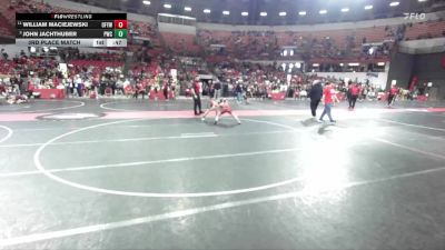 90 lbs 3rd Place Match - John Jachthuber, Princeton Wrestling Club vs William Maciejewski, Oconto Falls/Abrams Youth Wrestling