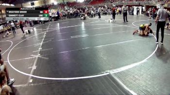 95 lbs Cons. Round 3 - Brayden Meier, Impact Wrestling Club vs Emmett Clay, Little Hammers Wrestling Club