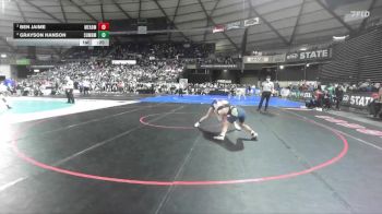 Boys 4A 132 lbs Cons. Round 5 - Ben Jaime, Mead vs Grayson Hanson, Sumner