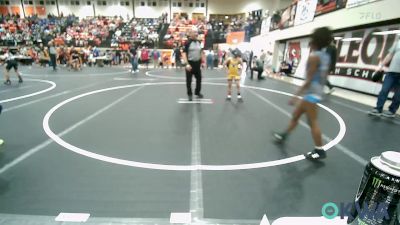 67 lbs Quarterfinal - Seth Glover, Vian Wrestling Club vs OrRion Douglas, Pitbull Wrestling Academy