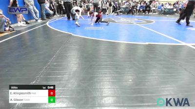 55 lbs Round Of 16 - Easton Klinglesmith, Perry Wrestling Academy vs Axel Gibson, Team Guthrie Wrestling