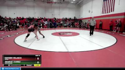 130 lbs Semifinal - Desirae Juarez, Southridge vs Hayden Velasco, Omak