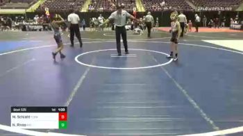 62 lbs Consi Of 4 - Mason Schlaht, Terminators Wrestling Club vs Nery Rivas, Mat Demon