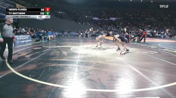 5A Boys 144 lbs Cons. Round 2 - Ty Matthews, Canby Boys vs Benito Flores, Hillsboro Boys