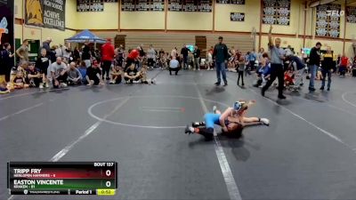 56 lbs Semifinal - Easton Vincente, Kraken vs Tripp Fry, Henlopen Hammers