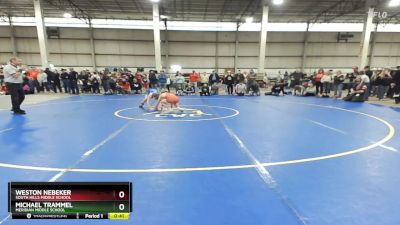 105 lbs Cons. Round 6 - Weston Nebeker, South Hills Middle School vs Michael Trammel, Meridian Middle School