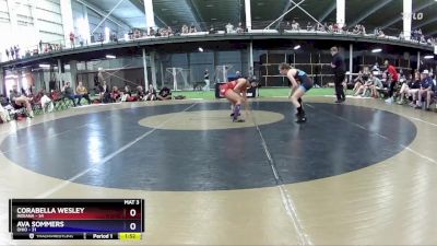 115 lbs Placement Matches (8 Team) - Corabella Wesley, Indiana vs Ava Sommers, Ohio