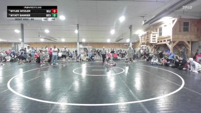 60 lbs Quarterfinal - Wylee Ditzler, Wilkes-Barre vs Wyatt Banker, Ontario
