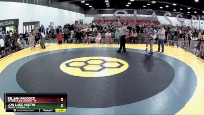 75 lbs Quarterfinals (8 Team) - Jon Luke Austin, Legacy National vs Killian Paddock, CP Wrestling Academy